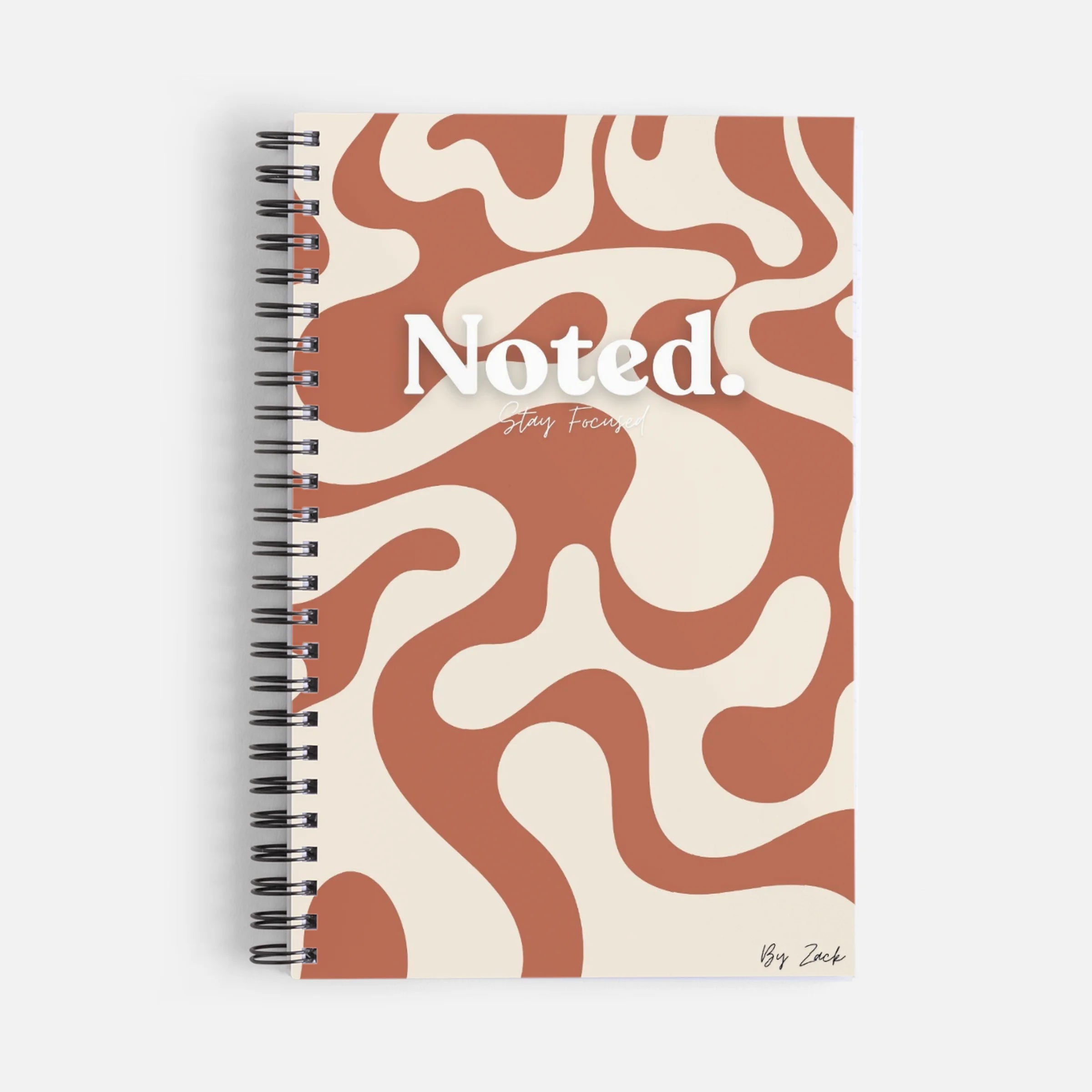 Noted. Terracotta Flow Notebook