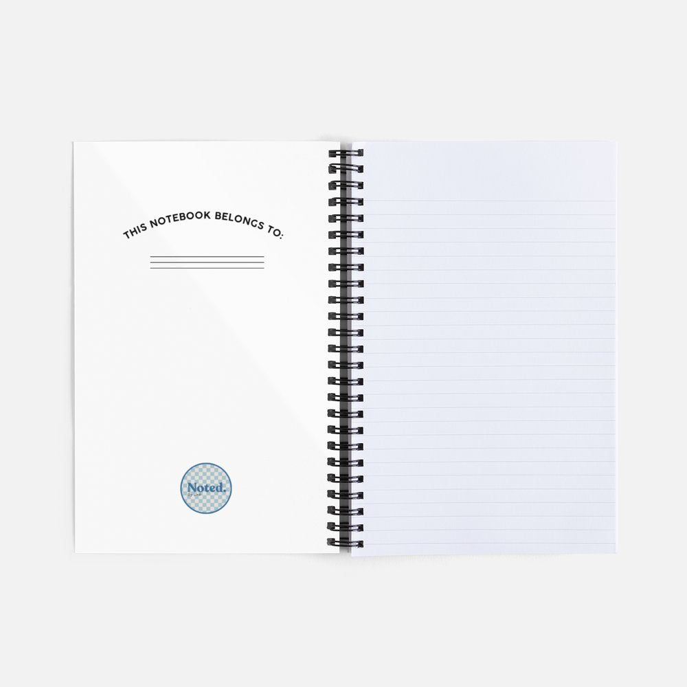 Noted. Blue Notebook