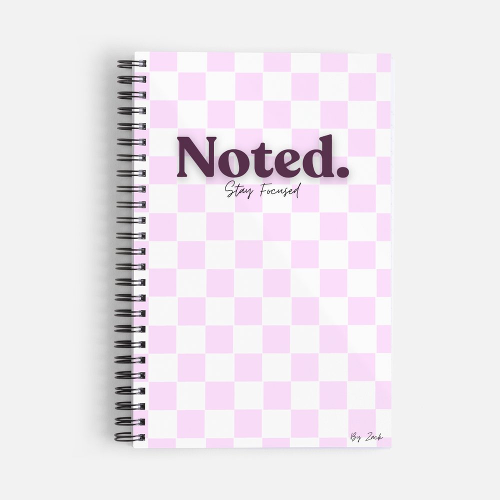 Noted. Pink Notebook
